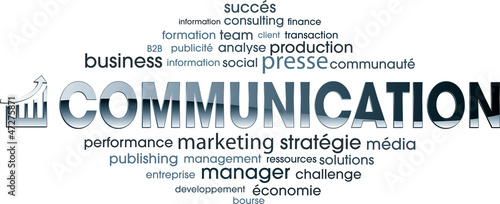Vector: nuage de mots communication nuage de mots communication