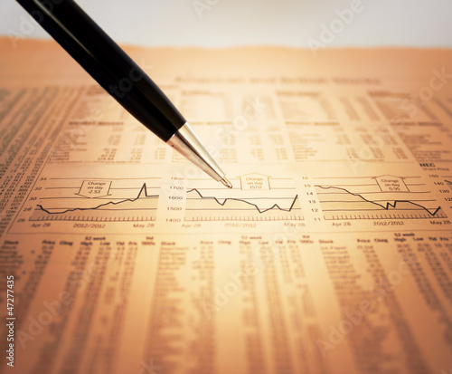 Photo: Doing my research - Stock exchange Doing my research - Stock exchange