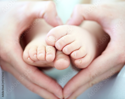 Photo: Guiding her feet with love Guiding her feet with love