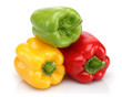Three bell peppers