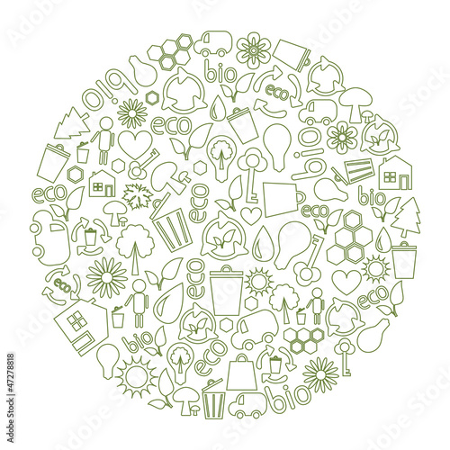 Vector: range of eco icons range of eco icons