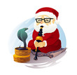 Snake Charmer Santa Claus