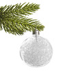 Branche de sapin et boule de Noël