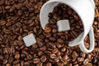 Kaffee mit Zucker