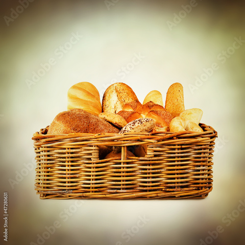Photo: basket bread basket bread