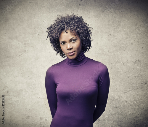 Photo: Black Girl in Purple Black Girl in Purple