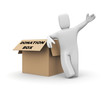 Person with donation box
