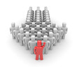 Group with leader