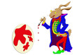 Osterhase bemalt Osterei