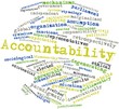 Word cloud for Accountability