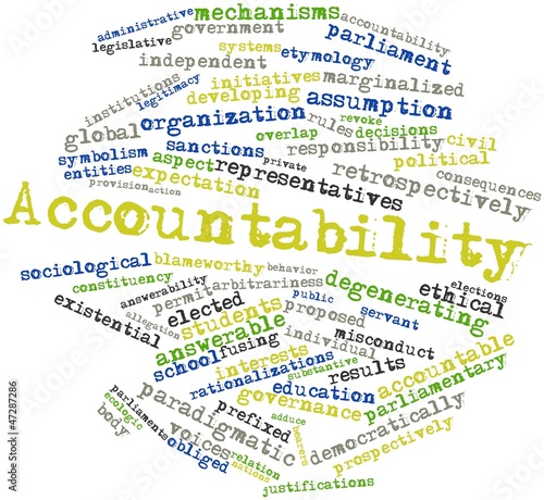 Illustration: Word cloud for Accountability Word cloud for Accountability