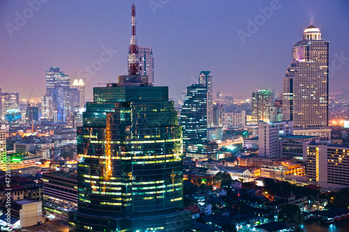 Photo: Bangkok Skyline, Thailand.. Bangkok Skyline, Thailand..