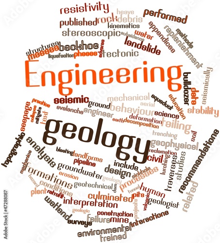Illustration: Word cloud for Engineering geology Word cloud for Engineering geology