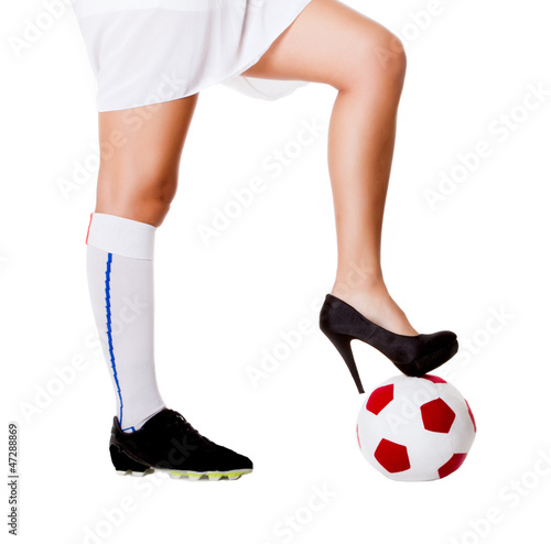 Photo: football player or fashion model football player or fashion model