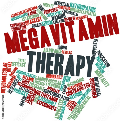 Illustration: Word cloud for Megavitamin therapy Word cloud for Megavitamin therapy
