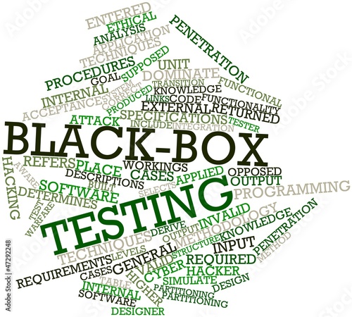 Illustration: Word cloud for Black-box testing Word cloud for Black-box testing