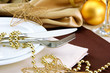 beautiful christmas setting, close up