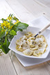 cappelletti in broth, typical Italian pasta