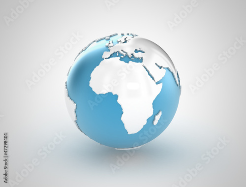 Illustration: World globe 3D World globe 3D