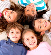Happy group of kids