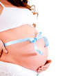 Woman expeciting a baby boy