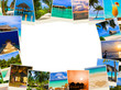 Photo: Frame made of summer beach maldives images Frame made of summer beach maldives images