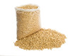 Photo: wooden pellets in plastic bag wooden pellets in plastic bag