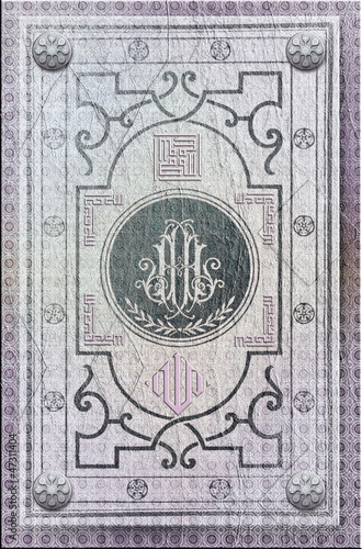 Illustration: Old damask background Old damask background