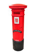 Portuguese red mail box isolated
