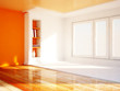 a big window, rendering