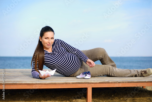 Photo: future mother of little sailor future mother of little sailor