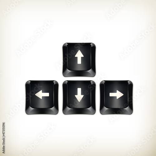 Vector: Black keyboard Black keyboard