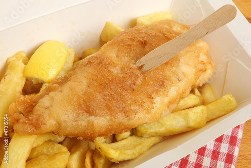 Photo: Fish & Chips Takeaway Meal Fish & Chips Takeaway Meal