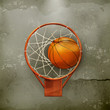 Vector: Basketball icon, old-style Basketball icon, old-style