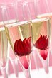 Sekt mit Hibiskusblüte