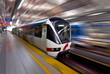 Photo: Fast LRT train in motion, Kuala Lumpur Fast LRT train in motion, Kuala Lumpur
