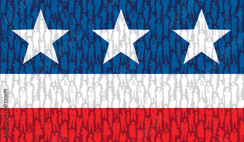 Vector: American people American people