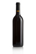 Elegant wine bottle isolated on a white background