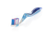 Photo: Modern toothbrush isolated on a white background. Modern toothbrush isolated on a white background.