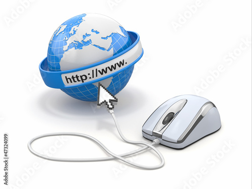 Illustration: Concept of internet browser. Concept of internet browser.