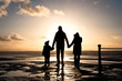 Family at the coast
