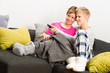 Together on sofa