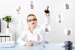 Photo: Businesswoman choosing the right worker. Businesswoman choosing the right worker.