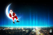 Santa on the moon
