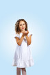 portrait of a cute little girl