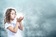 Child with magic light