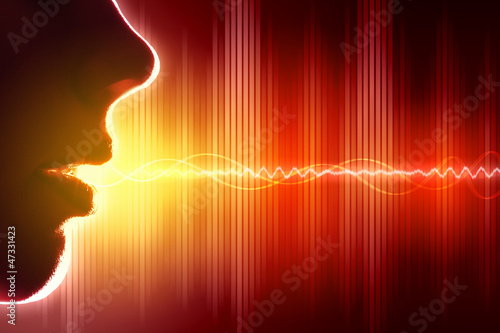 Illustration: Sound wave illustration Sound wave illustration