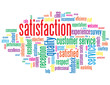 "SATISFACTION" Tag Cloud (customer service quality experience)