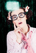 Smart Woman Hacking Network Access Code