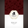 Vector: Wine list design Wine list design